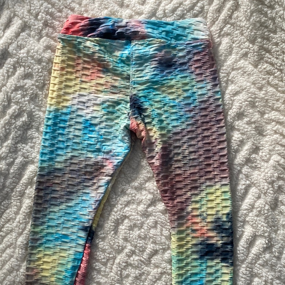 Casual Sportswear Tie Dye Leggings